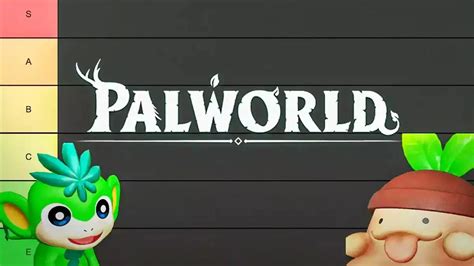 palworld tier list|More.